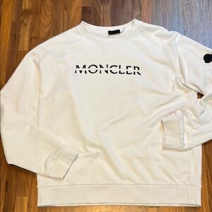 Moncler White Crewneck Sweater